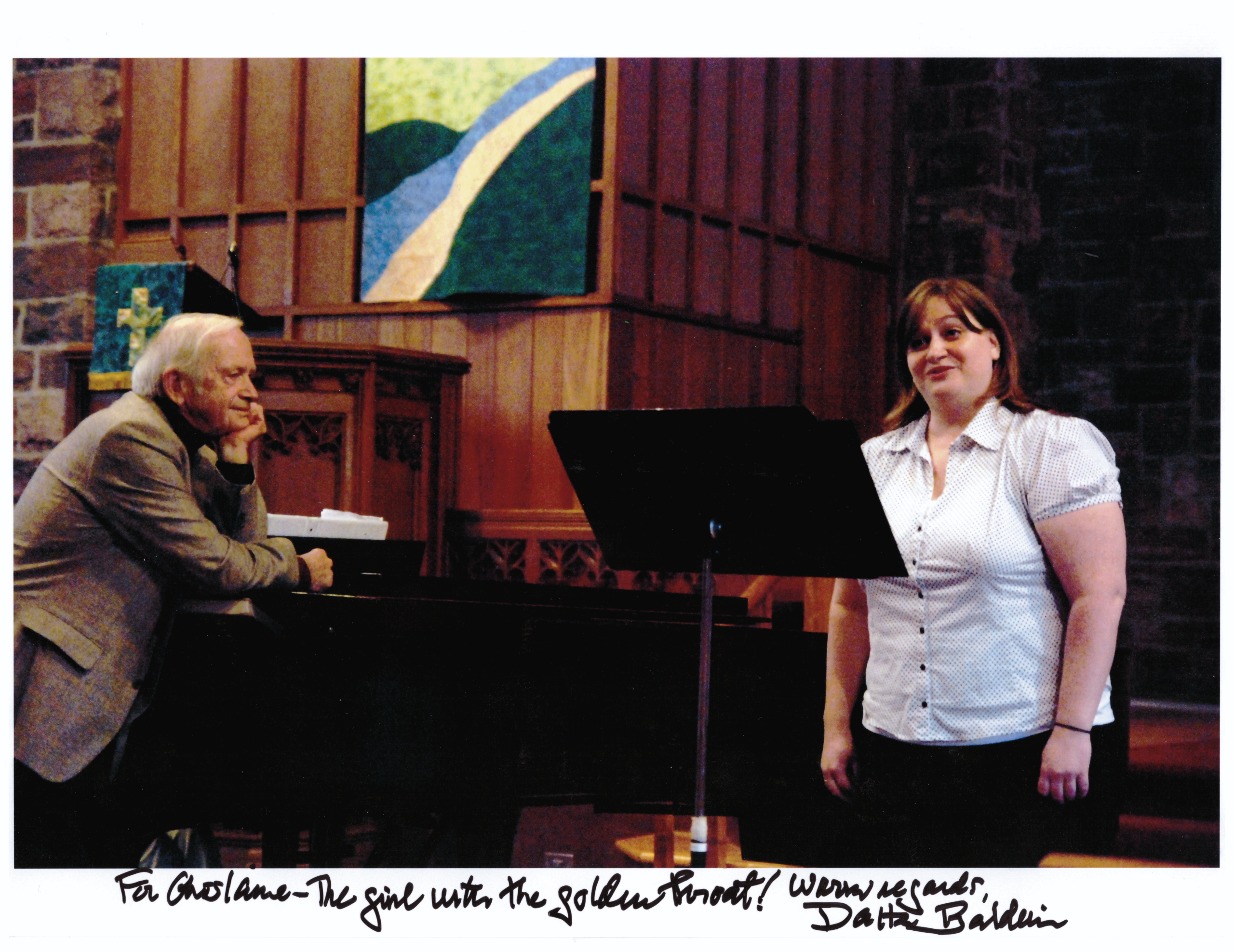 Ghislaine Dionne with Dalton Baldwin